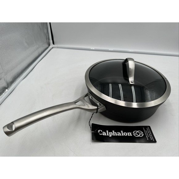 Calphalon Contemporary 3qt Hard-Anodized Nonstick Cookware Saute Pan & Lid -New - Picture 1 of 9